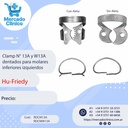 Clamp N° 13A y W13A  para molares inferiores izquierdos - Hu-Friedy