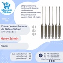 Fresa / ensanchadores de Gates Glidden - x 6 unidades - Henry Schein