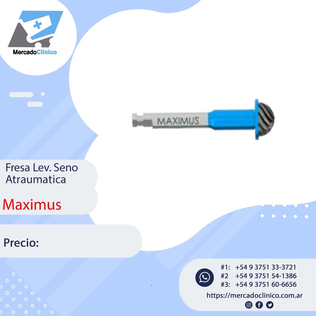 Fresa Levantamiento de seno- p/ contra ángulo  - Maximus - 1815