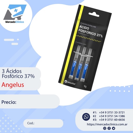 [14445] Ácido Fosfórico 37% - c/3 Un - Angelus - 513035