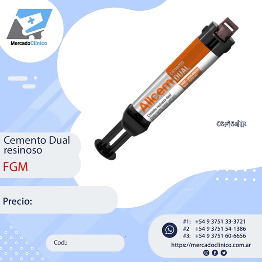 Cemento Allcem Dual - resinoso - A1 - FGM (A3)