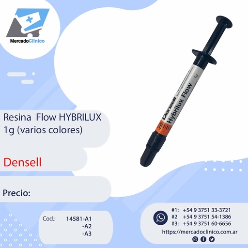 Resina Flow Hybrilux - 1g - Densell