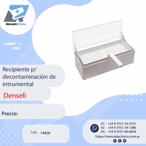 [14626] Recipiente para decontaminación de Instrumental - Densell