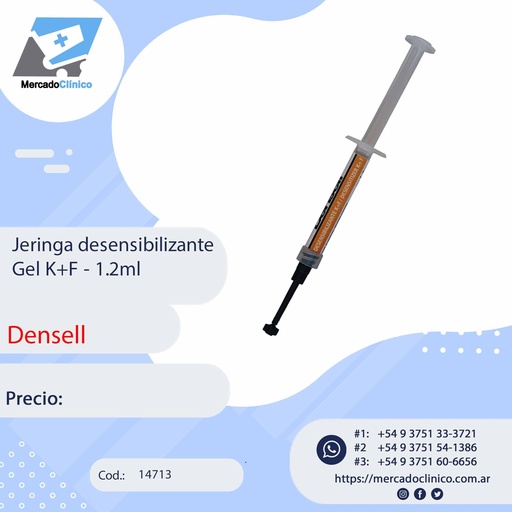 [14713] Jeringa desensibilizante Gel K+F - 1.2ml - DENSELL