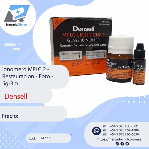 [14727] Ionomero MPLC 2 - Restauracion - Foto - Densell