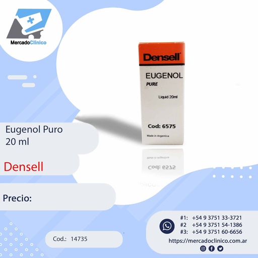 Eugenol Puro 20 ml - Densell