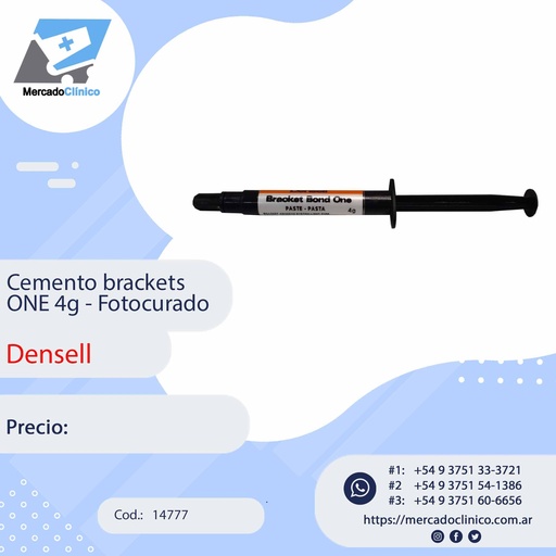 [14778] Cemento brackets ONE 4g - Fotocurado - Densell