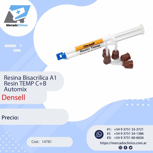 [14781] Resina Bisacrilica A1 Resin TEMP C+B Automix - Densell