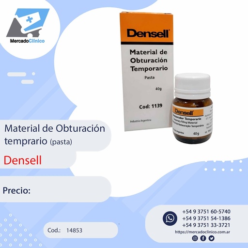 [14853] Material restaurador / Obturador temporario - Pasta Densell