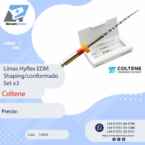 [14858] Limas Hyflex EDM  Shaping/conformado Set x3 - Coltene