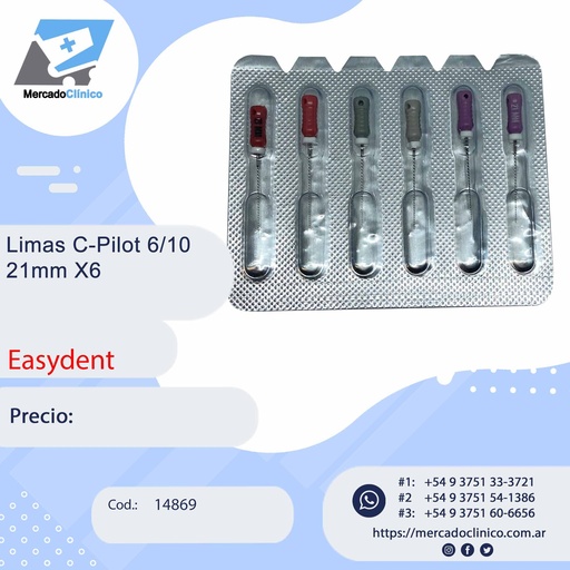 [14869] LIMAS C-PILOT 06/10 - 21MM X6 - EASYDENT