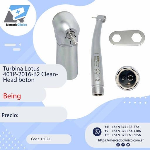 [15022] Turbina Lotus  401P-2016-B2 Clean-  Head boton - Being