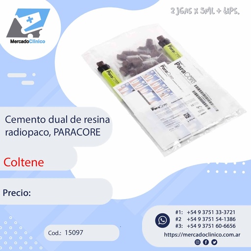 [15097] Cemento dual de resina radiopaco, PARACORE - COLTENE