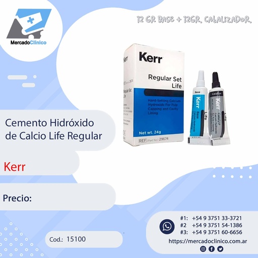 [15100] Cemento Hidróxido de Calcio Life Regular - KERR