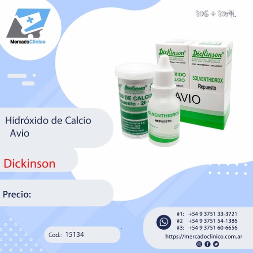 [15134] Hidroxido de Calcio - Avio - DICKINSON