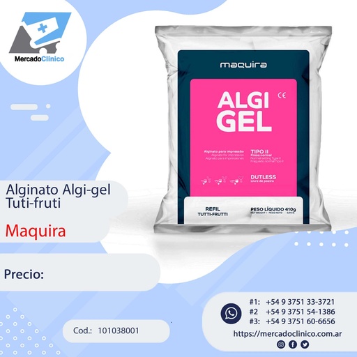 [101038001] Alginato ALGI-GEL - Maquira