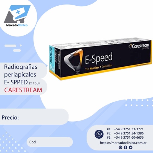 [E-SPEED] Películas Radiografías E - speed - Carestream