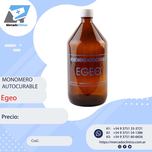 Monómero de Autocurado - EGEO