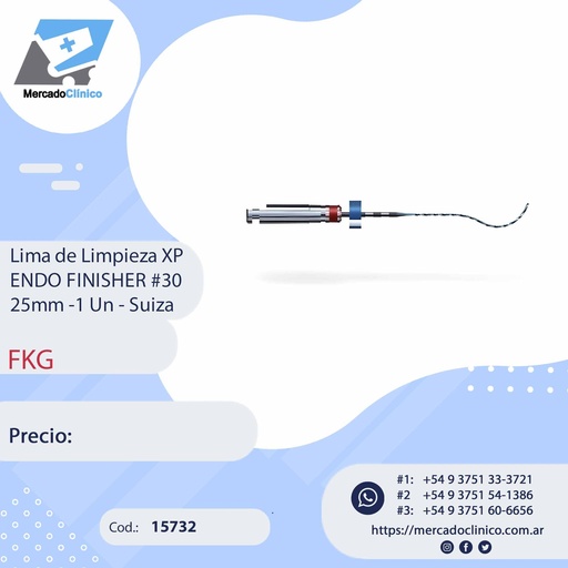 [15732] Lima de Limpieza XP ENDO FINISHER #30  25mm -1 Un - FKG