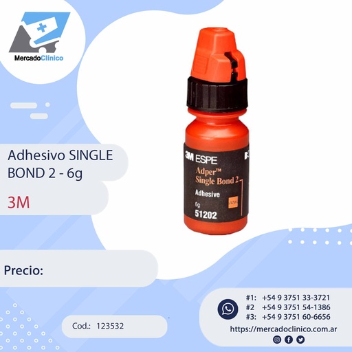 [123532] Adhesivo Single Bond 2 - 6 ml - 3M
