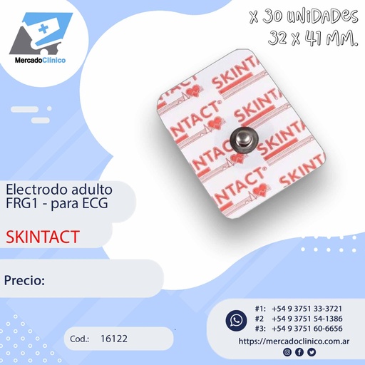[16122] Electrodo adulto FRG1 - para ECG - SKINTACT