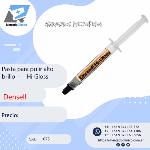 [751] Pasta para pulido de alto brillo HI-GLOSS- Densell