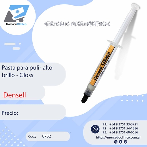 [0752] Pasta para pulir alto brillo - Gloss - Densell